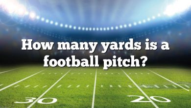 How many yards is a football pitch?