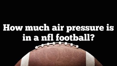 How much air pressure is in a nfl football?