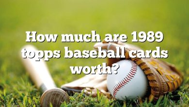 How much are 1989 topps baseball cards worth?