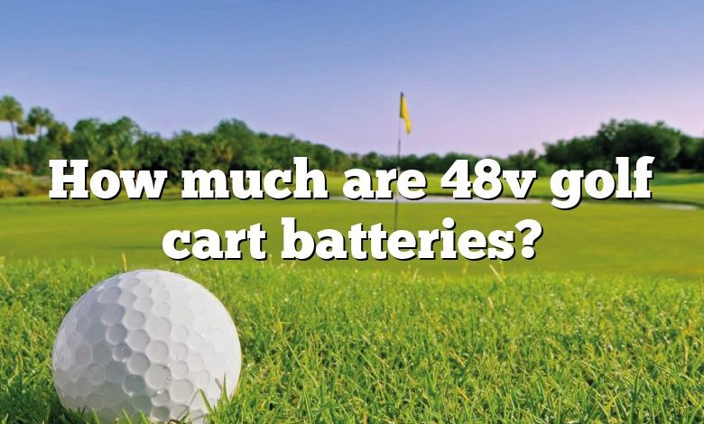 How much are 48v golf cart batteries?