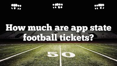 How much are app state football tickets?