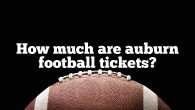 How much are auburn football tickets?