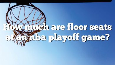 How much are floor seats at an nba playoff game?