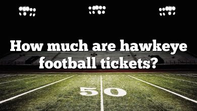 How much are hawkeye football tickets?