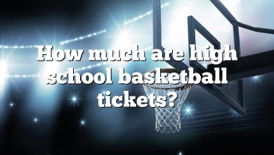 How much are high school basketball tickets?