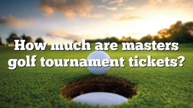 How much are masters golf tournament tickets?