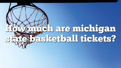 How much are michigan state basketball tickets?