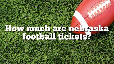 How much are nebraska football tickets?