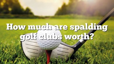 How much are spalding golf clubs worth?