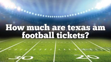 How much are texas am football tickets?