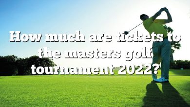 How much are tickets to the masters golf tournament 2022?