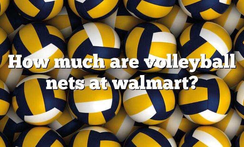 How much are volleyball nets at walmart?