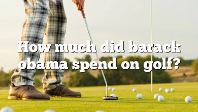 How much did barack obama spend on golf?