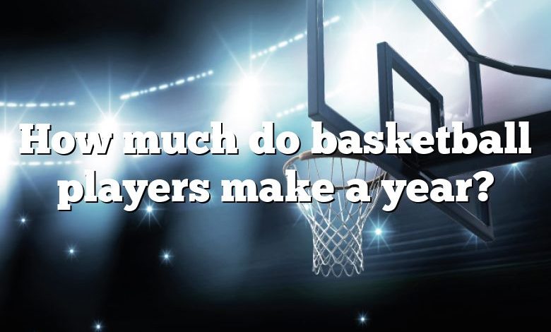 How much do basketball players make a year?