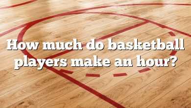 How much do basketball players make an hour?