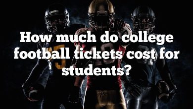 How much do college football tickets cost for students?