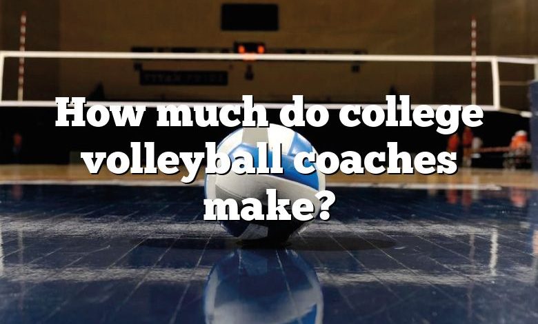 How much do college volleyball coaches make?