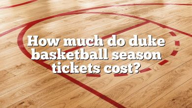 How much do duke basketball season tickets cost?