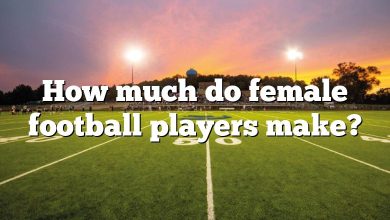 How much do female football players make?
