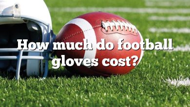 How much do football gloves cost?