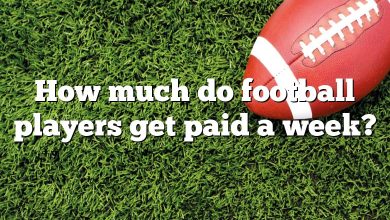 How much do football players get paid a week?