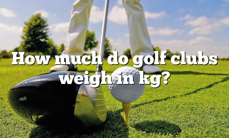 How much do golf clubs weigh in kg?