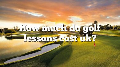 How much do golf lessons cost uk?