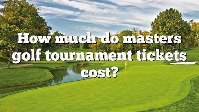 How much do masters golf tournament tickets cost?