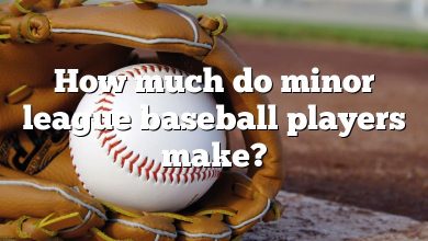 How much do minor league baseball players make?