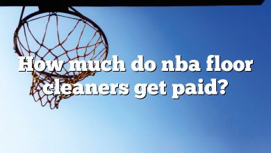 How much do nba floor cleaners get paid?