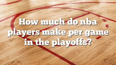 How much do nba players make per game in the playoffs?