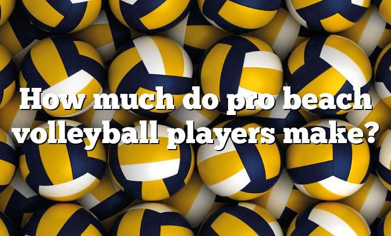 How much do pro beach volleyball players make?