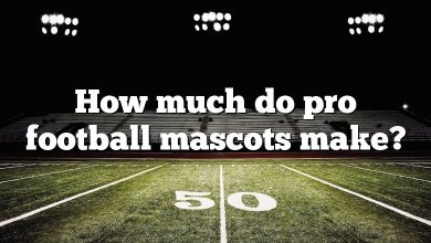 How much do pro football mascots make?