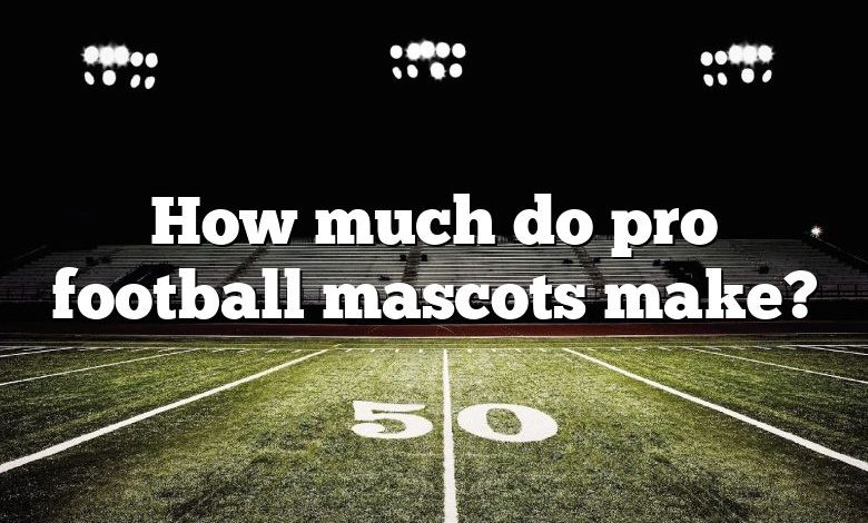 How much do pro football mascots make?