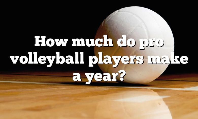 How much do pro volleyball players make a year?