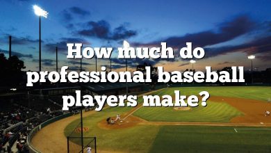 How much do professional baseball players make?