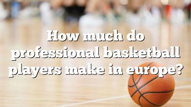 How much do professional basketball players make in europe?