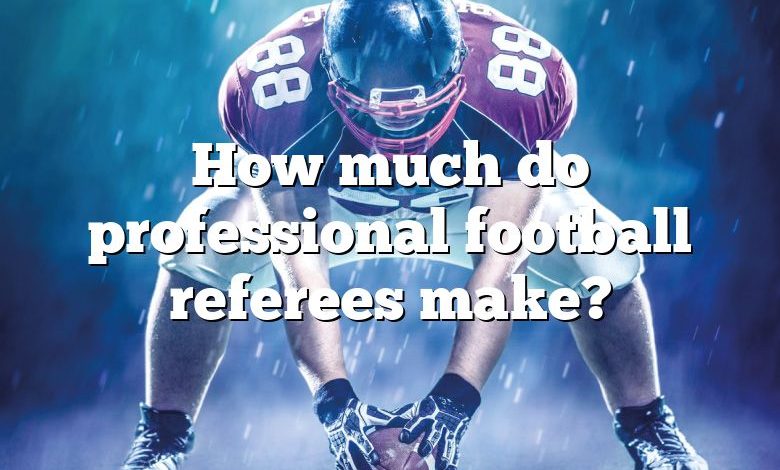 How much do professional football referees make?