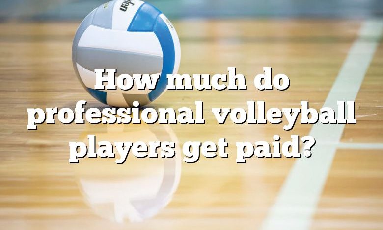 How much do professional volleyball players get paid?