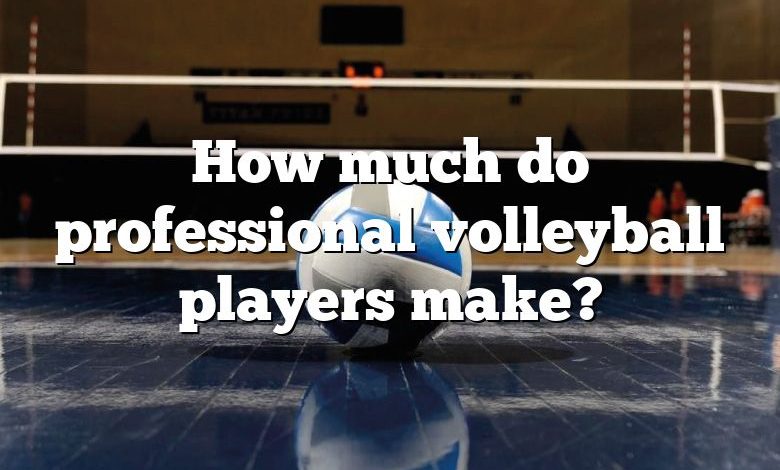 How much do professional volleyball players make?