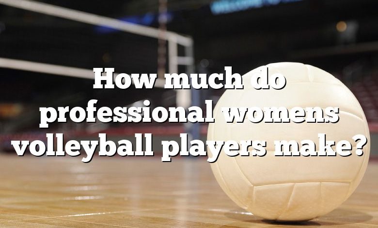 How much do professional womens volleyball players make?