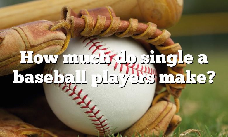 How much do single a baseball players make?