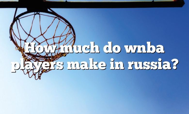 How much do wnba players make in russia?