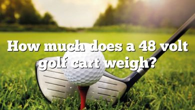 How much does a 48 volt golf cart weigh?