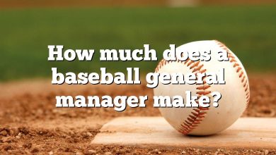How much does a baseball general manager make?
