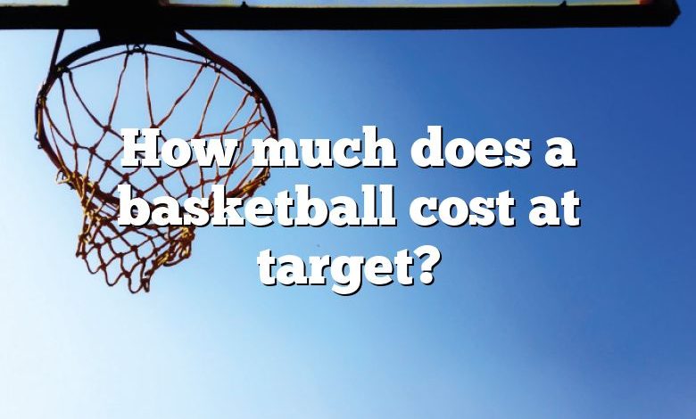 How much does a basketball cost at target?