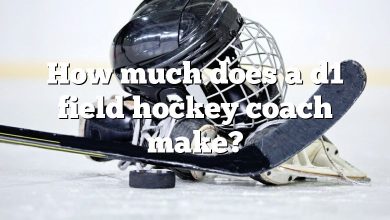 How much does a d1 field hockey coach make?