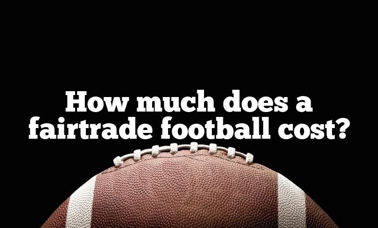 How much does a fairtrade football cost?