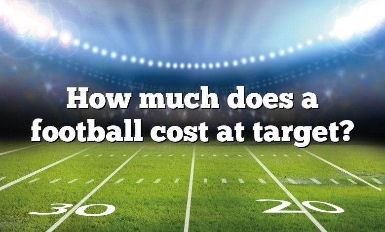 How much does a football cost at target?