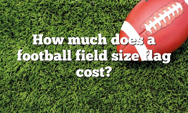 How much does a football field size flag cost?